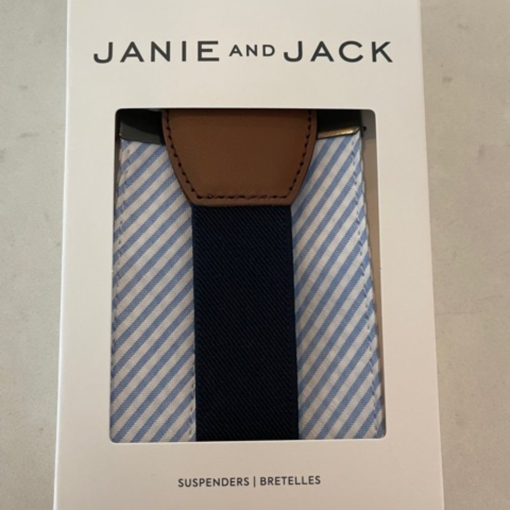 JANIE AND JACK Suspenders 12-24 Months NWT!